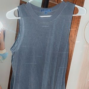Tank top with knot at bottom